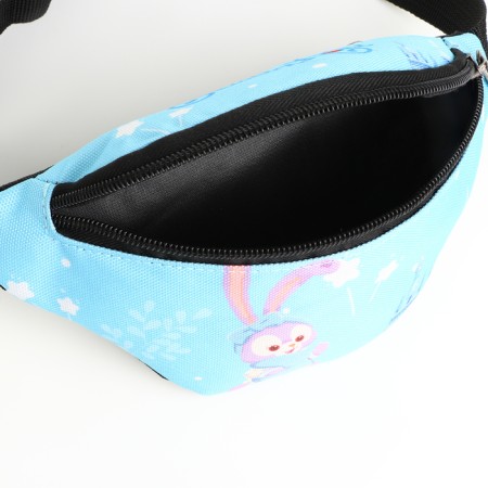 Board children's belt on a zipper, blue color-2