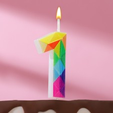 Candle in the cake on the skewer 