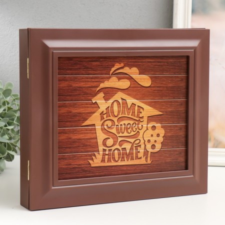 Key closed "Home Sweet" 26.5x31.5 cm nut-1