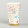 A glass of paper "colored stars", 250 ml, set of 6 pcs.