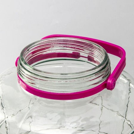Glass jar, with a hole for a water plant, 16 liters-2