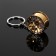 Cartage keychain, disk, golden
