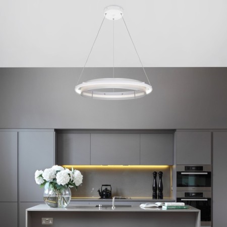 Smart suspended lamp Imperio, SMD, LED tape, 59x59 cm-4