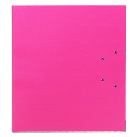A4, 75 mm, Lamark, PVC, double-sided coating, metal edging, pocket for a spine, collected, pink/green-4