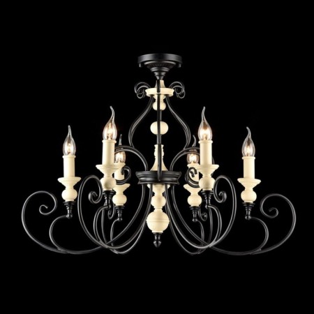 Maytoni H631-PL-06-B, 6HE14, 60W, 72x72x151 cm, black color
