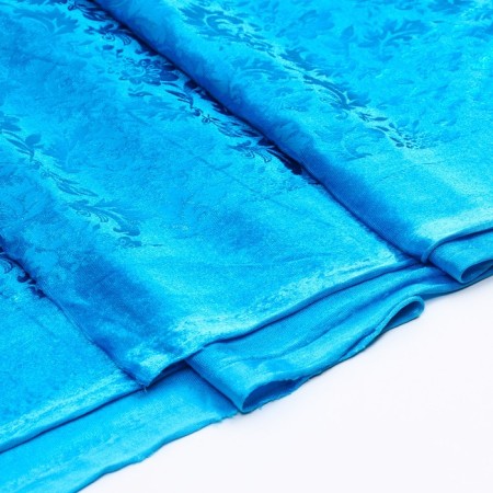 Flap, plush with a brilliant pattern, blue, 100 × 150 cm, 100% p/e-2