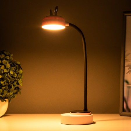 Table lamp "Ears" LED 3 modes 2W USB pink 6x12x37 cm Risalux-3