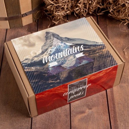 Set of Gift Ethel Mountains, towel 30x60 cm and accessories-5