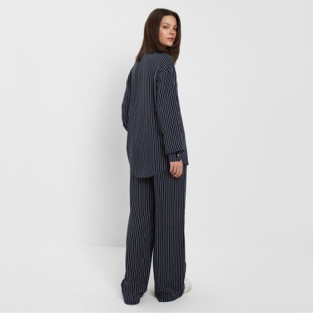 Women's costume (shirt, trousers) minku: enjoy Blue color, size 42-4