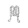TOFYA METAL connecting chain, silver color