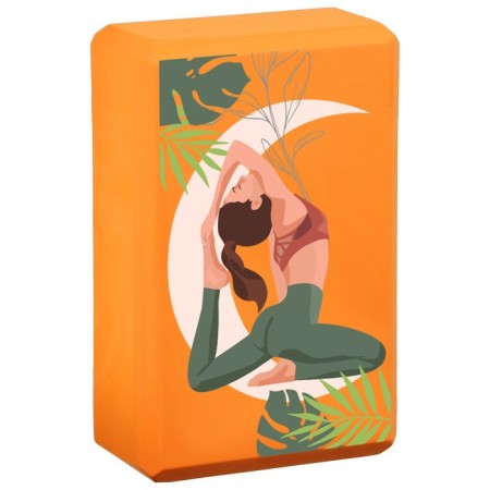 Sangh tropics yoga block, 23x15x8 cm, orange color-11