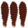Hollywood Africolocons, 60 cm, 270 gr, burgundy hkb350 color (Catherine)