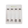 GP E411 charger, for 4XAA/AAA batteries, white