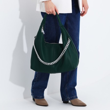 Load bag with lightning, external pocket, green color-7