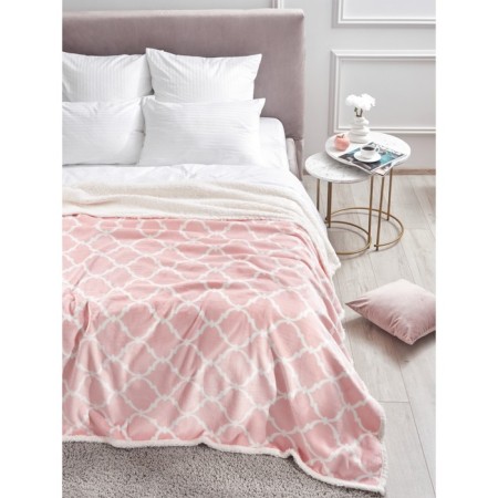 Pink Dreams, size 130x150 cm, monogram, pink