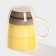 Mug ceramic shade "Bun", 360 ml, yellow color