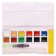 Watercolor paints, + 1 brush, in a plastic box, 12 colors