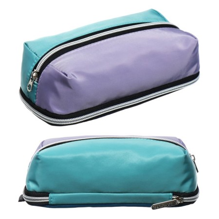 The pencil case is soft, 2 compartments, 80 x 210 x 60 mm, voluminous, Devente Block Coloirs. MARANDI 7025417