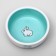 Ceramic bowl for rabbits 200 ml 10 x 3.7 cm, white-green