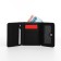 Women's wallet on the button, black color