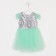 Dress children's elegant with sequins KAFTAN, p. 30 (98-104), green