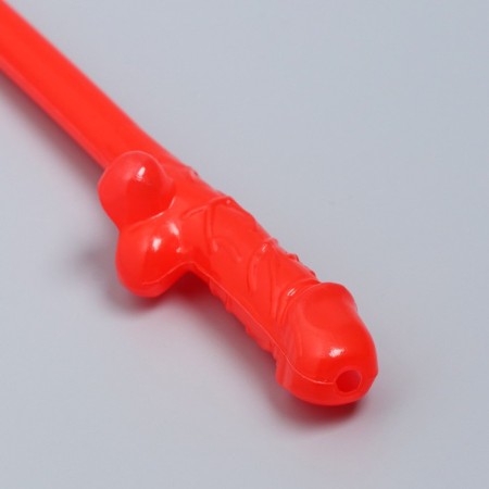 Cocktail tubes "18+", 5 pieces, red-1