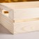 Box for linen made of wood
