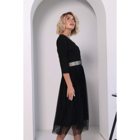 Women's dress, size 44, black color-4
