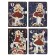 Gift notebook, A6, 100 sheets, a colored block, with a curly knife on a magnet, "anime", mix