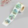 Sticker Paper "Zebra" embossing silver d = 3.8 cm 252 pcs in the roll