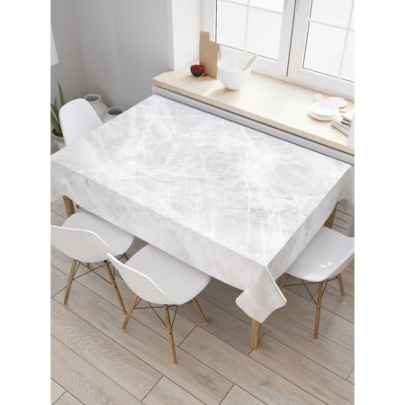 The tablecloth on the table "Gray marble surface", rectangular, oxford, size 120x145 cm
