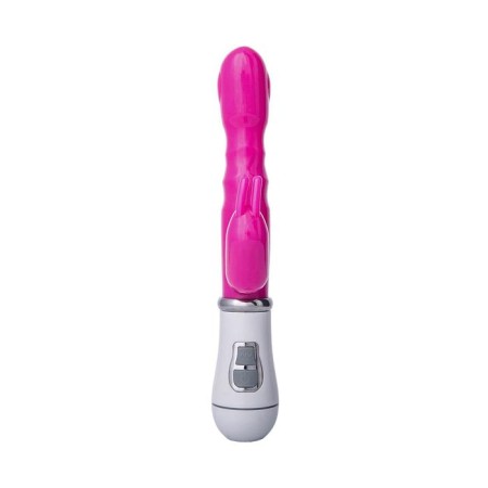 Vibrator with a clitoral stimulator Toyfa A-Toys, TPE, pink color, 20 cm-1