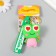 Trick rubber with carbine, strap of anti -stress "Frog" Explosions of 3.5x4x6.7 cm pop
