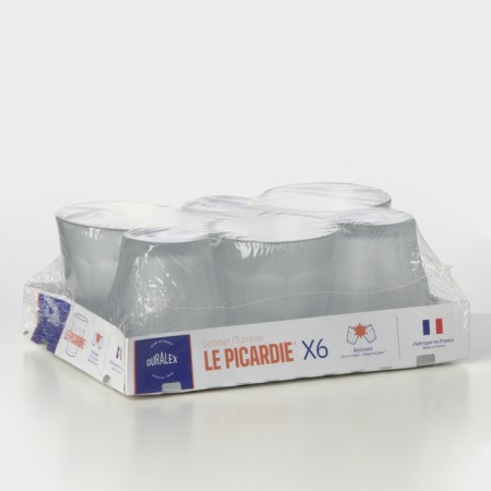 Set of glass matte glasses Picardie, 250 ml, 6 pcs-5