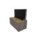 Puff with a lid and weighting, 800 × 400 × 420 mm, lunar matting, color Beige