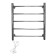 Domoterm electric heated towel rail "Aurora" 109-5, 500 x 600 mm, 5 crossbars, left