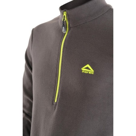 Payer Sweatshirt "Tahoe", fleece 150g, gray with lemon, rr 40-42 Height 170-176-6
