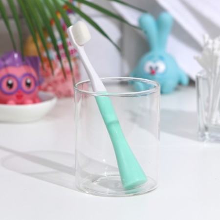 Dental brush, nursery, 2-9 years old, 10,000 bristles, ultramm, green