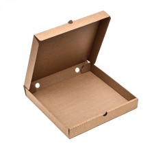 Pizza box, brown, 32 x 32 x 4 cm