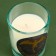New Year's candle in a glass of "luxurious year", aroma jasmine
