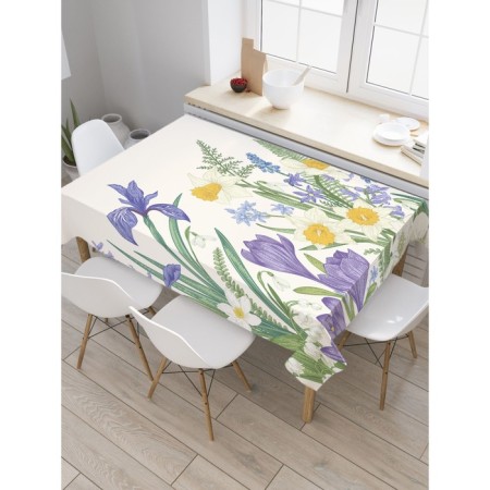 Tables on the table "Paints of summer", rectangular, oxford, size 120x145 cm
