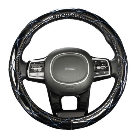 SkyWay braid, Polyester, size M, black with blue stitching, ECO-9