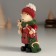 Souvenir Polystone "Mouse in a red cap with a gingerbread and a gift" 5.5x4.5x11 cm