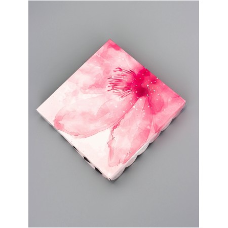 Cookie box, confectionery packaging, "with any", 18 x 18 x 3 cm-2