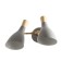 Sconces "Morocco" 2he27 40W gray 25x15x38cm