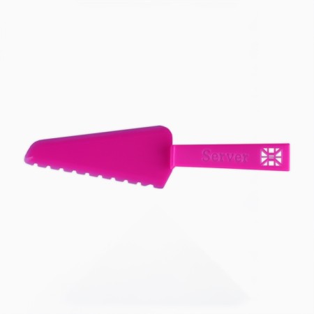 Candles for a cake in a set with a spatula for the cake "Happy Birthday", a pink blade.-6