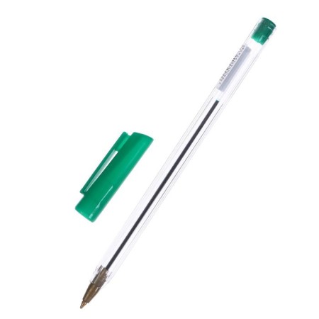 Ballic handle 0.7 mm, green rod, transparent body with a green cap-2