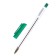 Ballic handle 0.7 mm, green rod, transparent body with a green cap