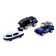Set of metal machines "Police", 3 pieces, mix