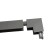 Connector for magnetic tire pipelines, 35 mm. Angular. Interior. Uniel, IP20, black color